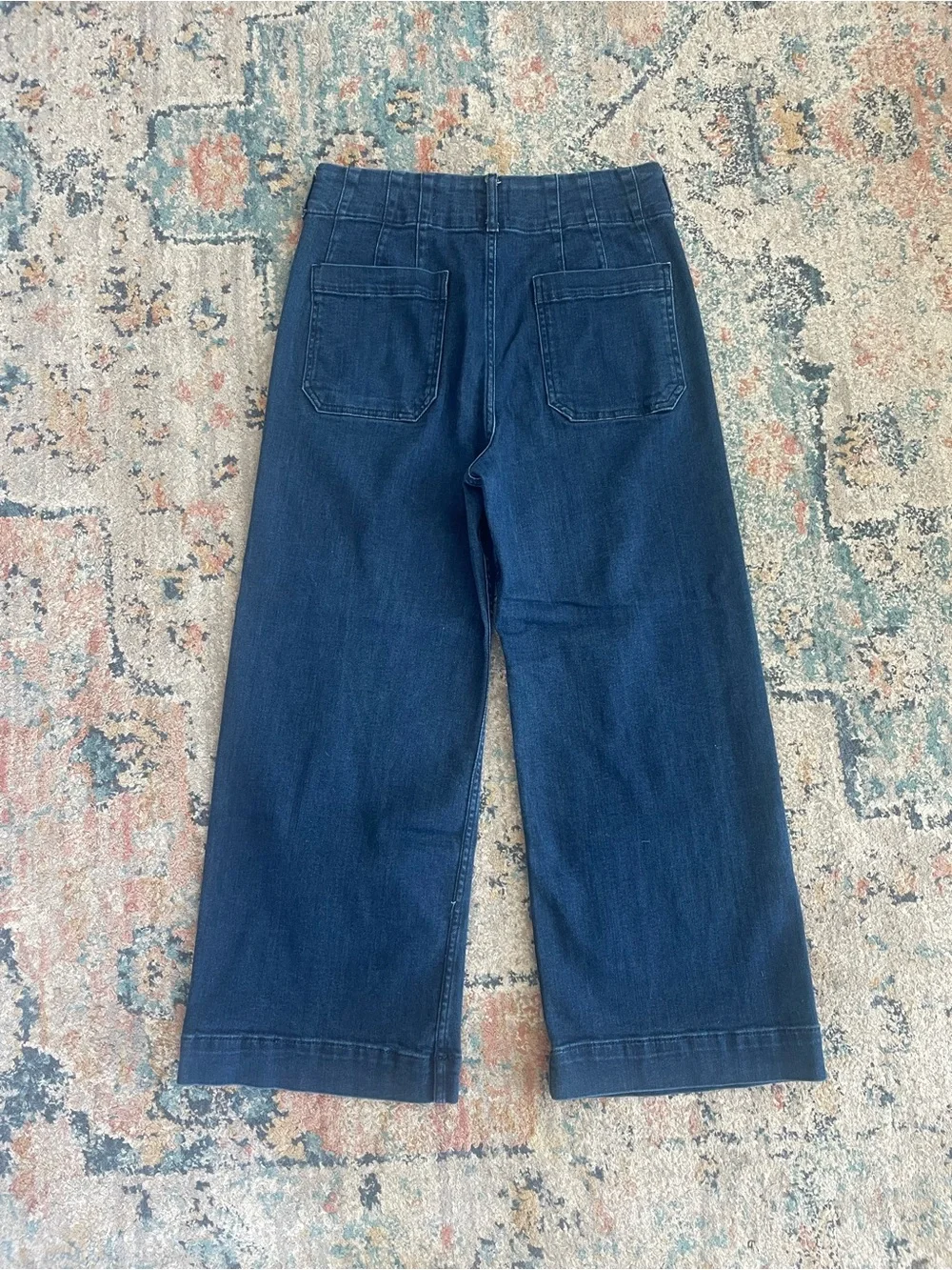 Anthropologie The Colette Crop Wide-Leg Jeans by Maeve size 30 - Picture 5 of 7